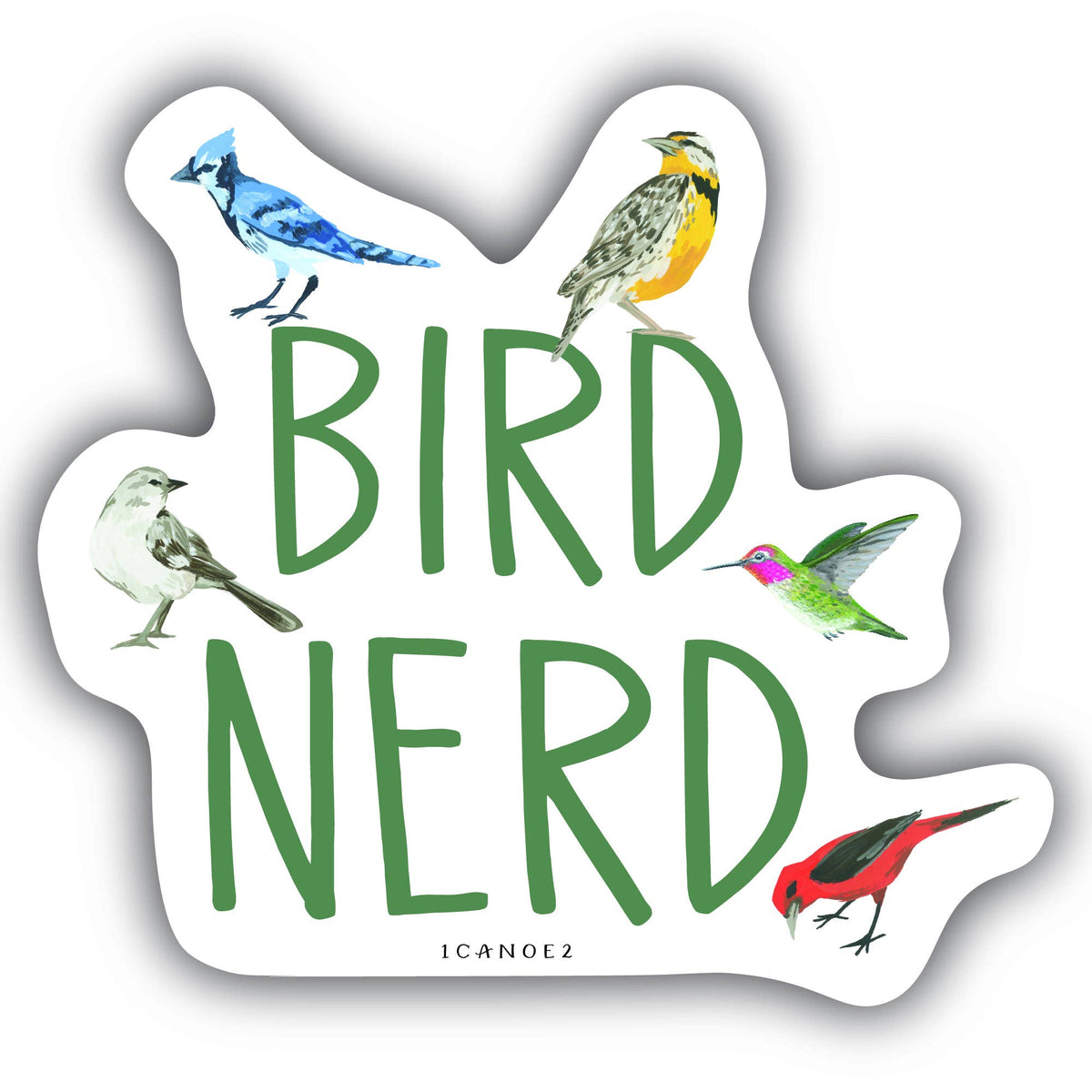 Bird Nerd Sticker