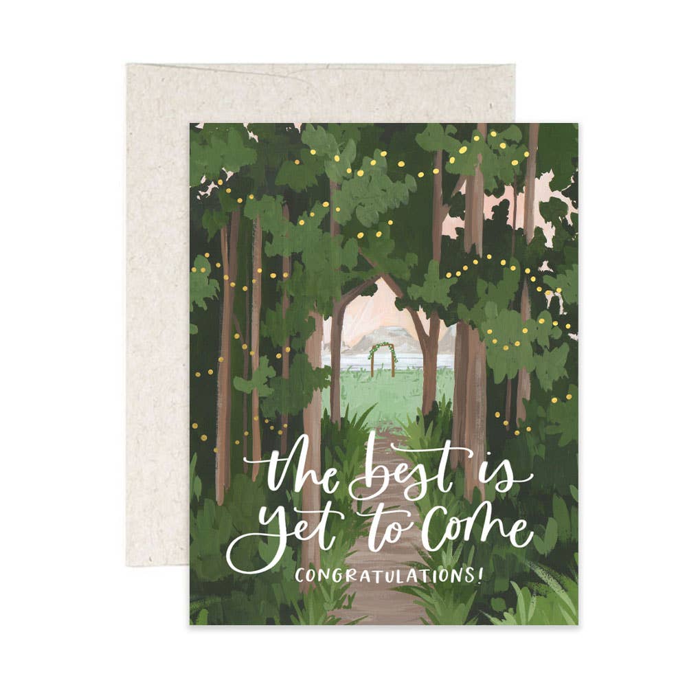 Woodland Weddings Congratulations Card