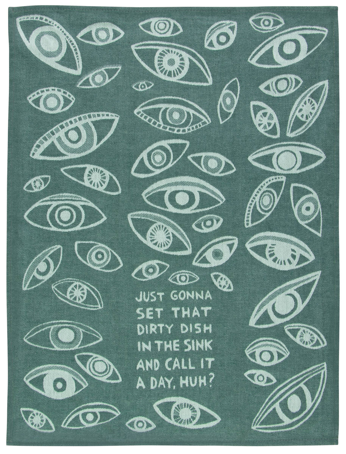 Dirty Dish In The Sink Eyes Dish Towel