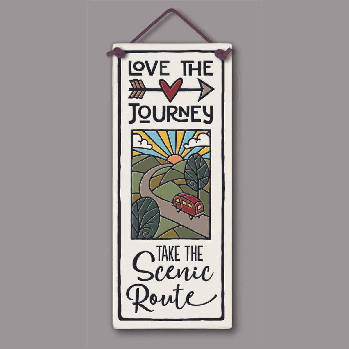 Love the Journey Ceramic Wall Art