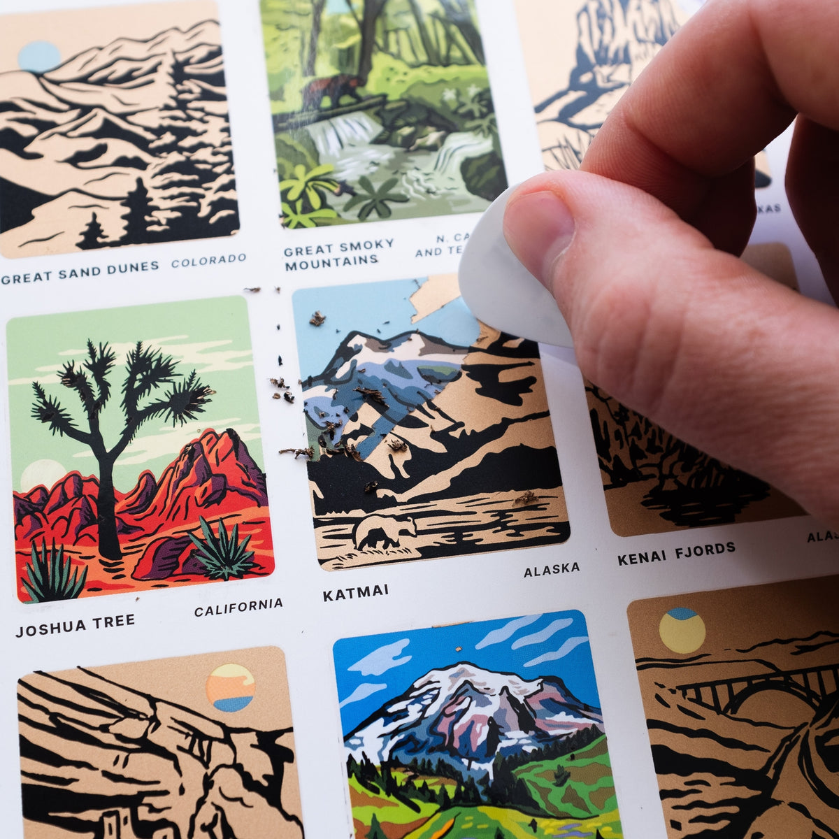National Parks Scratch-Off U.S. Bucket List