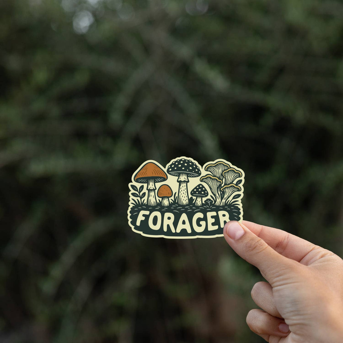 Forager - Waterproof Mushroom Sticker