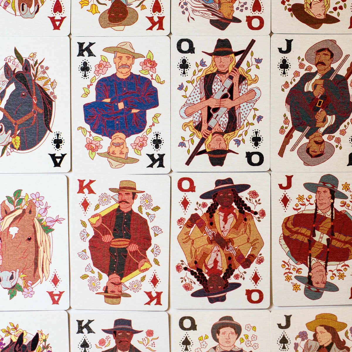 Cowfolk In A Box Playing Cards