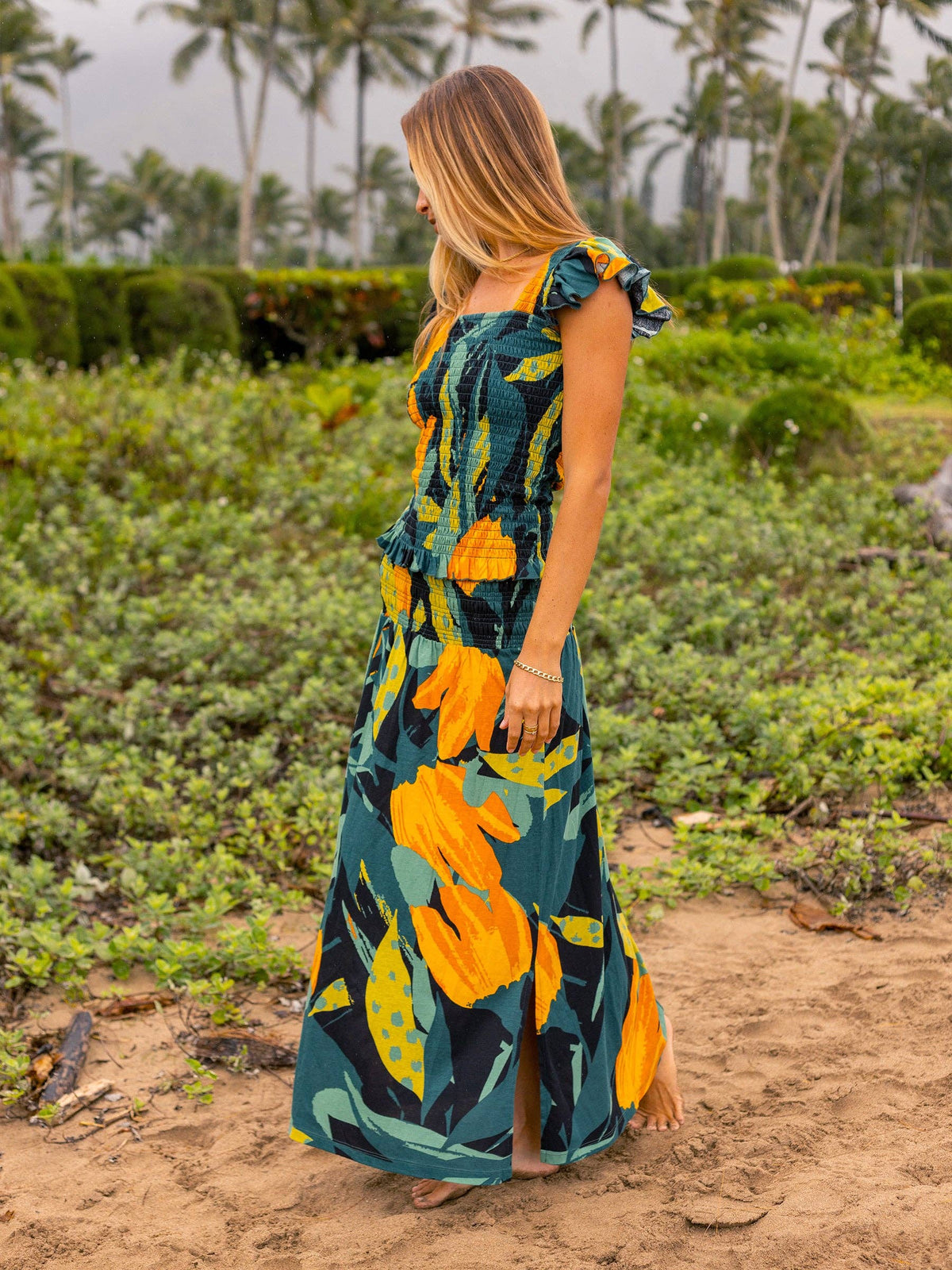 Smocked Skirt
