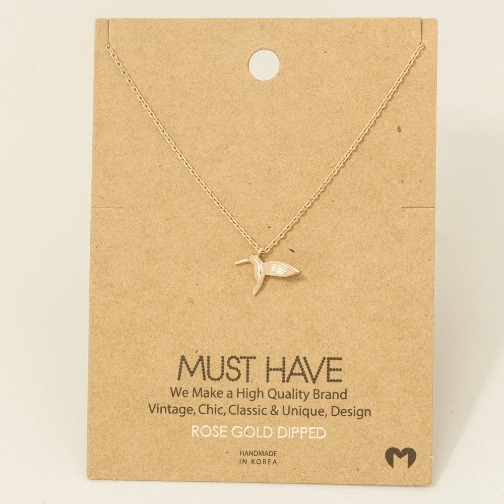 Hummingbird Pendant Necklace