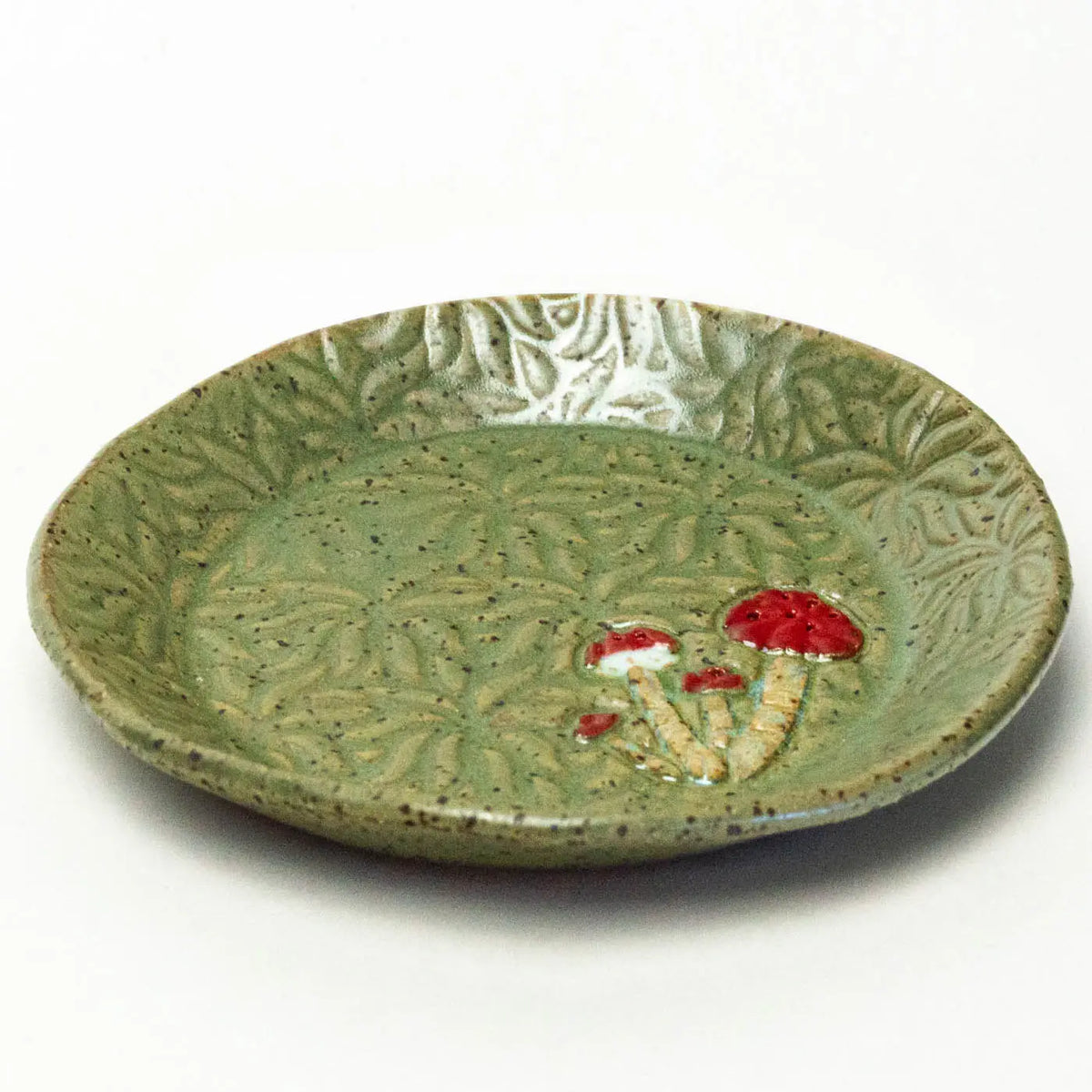 Mushroom Ceramic Trinket Tray