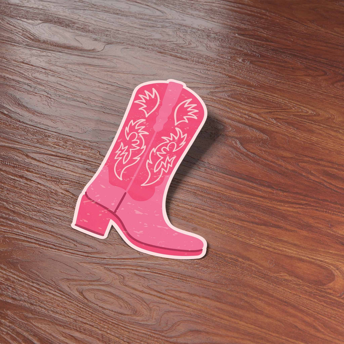Pink Cowboy Boots Cowgirl Sticker