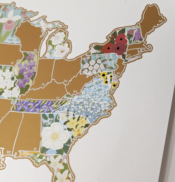 USA State Flowers Scratch-Off 10