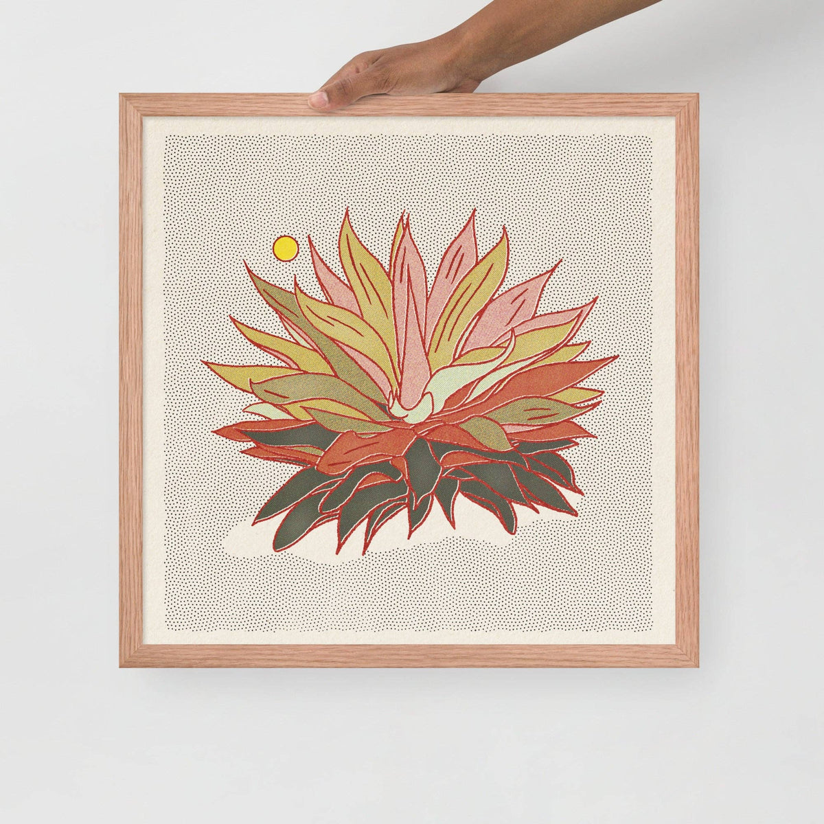 Rainbow Aloe Art Print