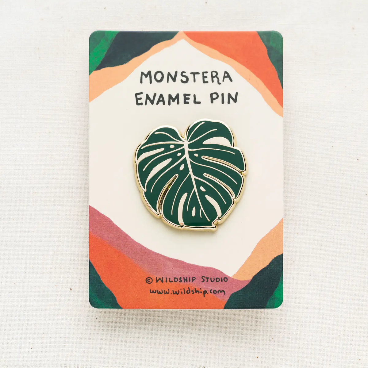 Monstera Enamel Pin