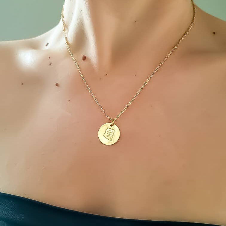 Arizona State Saguaro Necklace