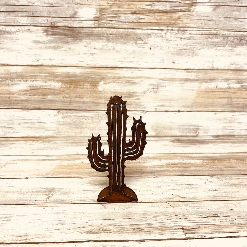 Saguaro Cactus Metal Cut Out Standee