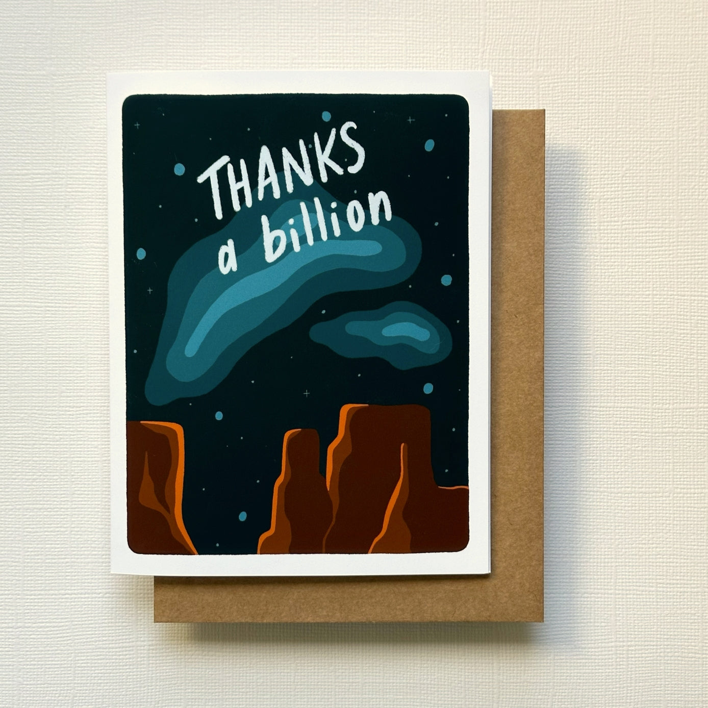 Thanks A Billion | Night Sky Thank You Card