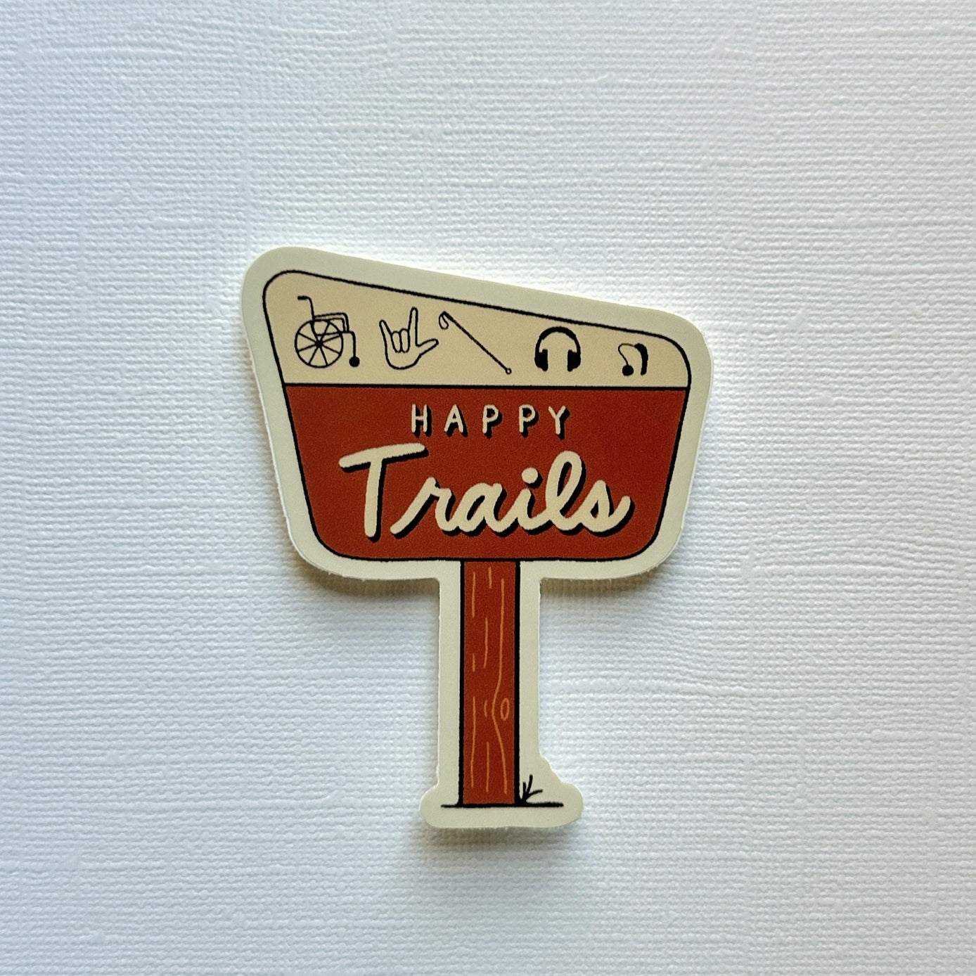 Happy Trails Vinyl Sticker