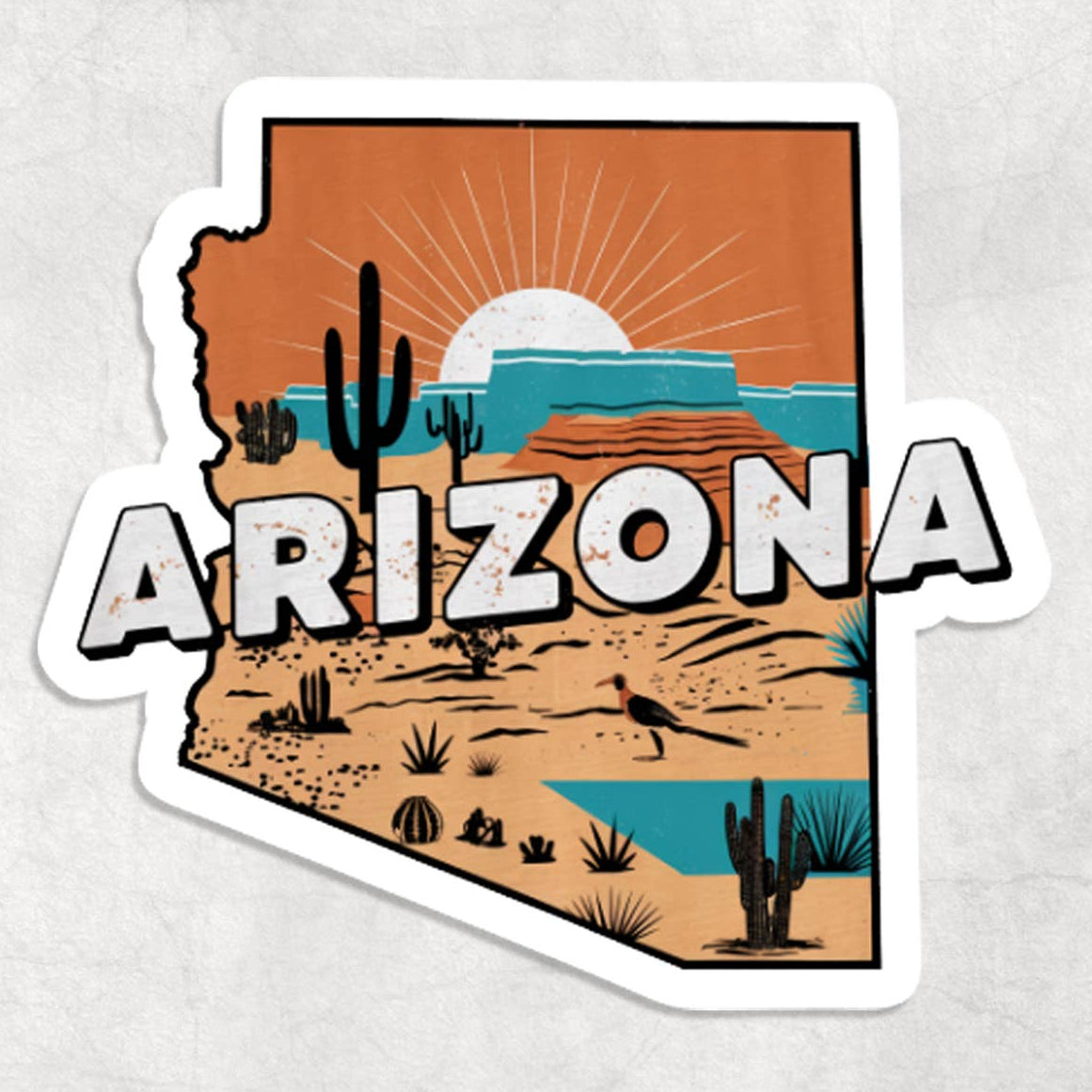 Arizona Mesas Landscape Vinyl Sticker