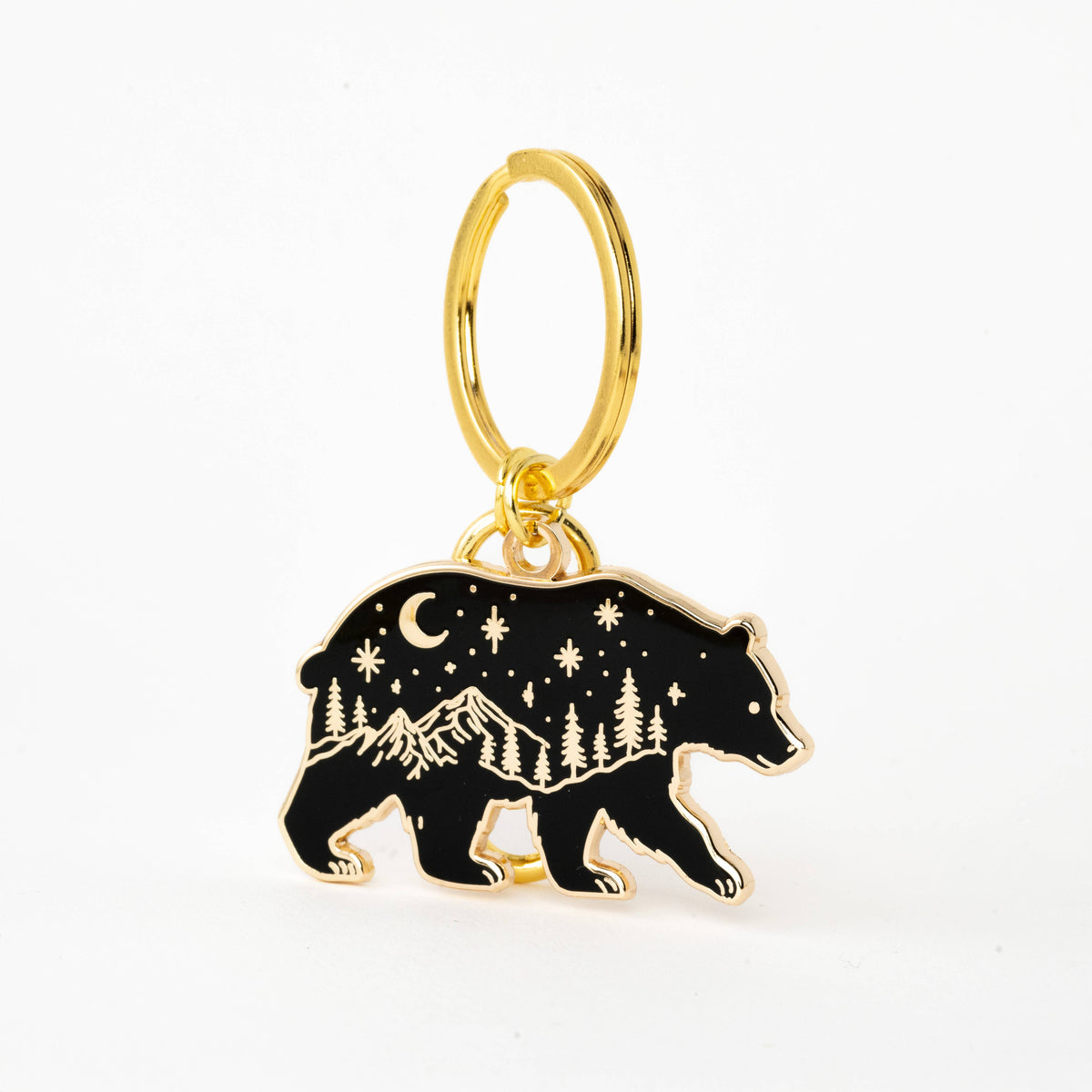 Twilight Mountains Bear Keychain