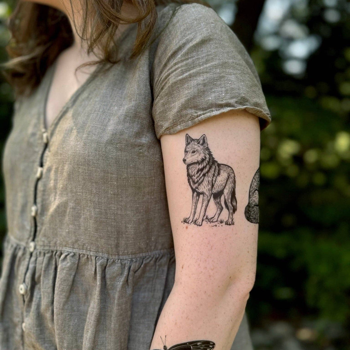Wild Wolf Temporary Tattoo