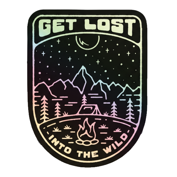 Into the Wild 💿 Holographic 💿 Sticker