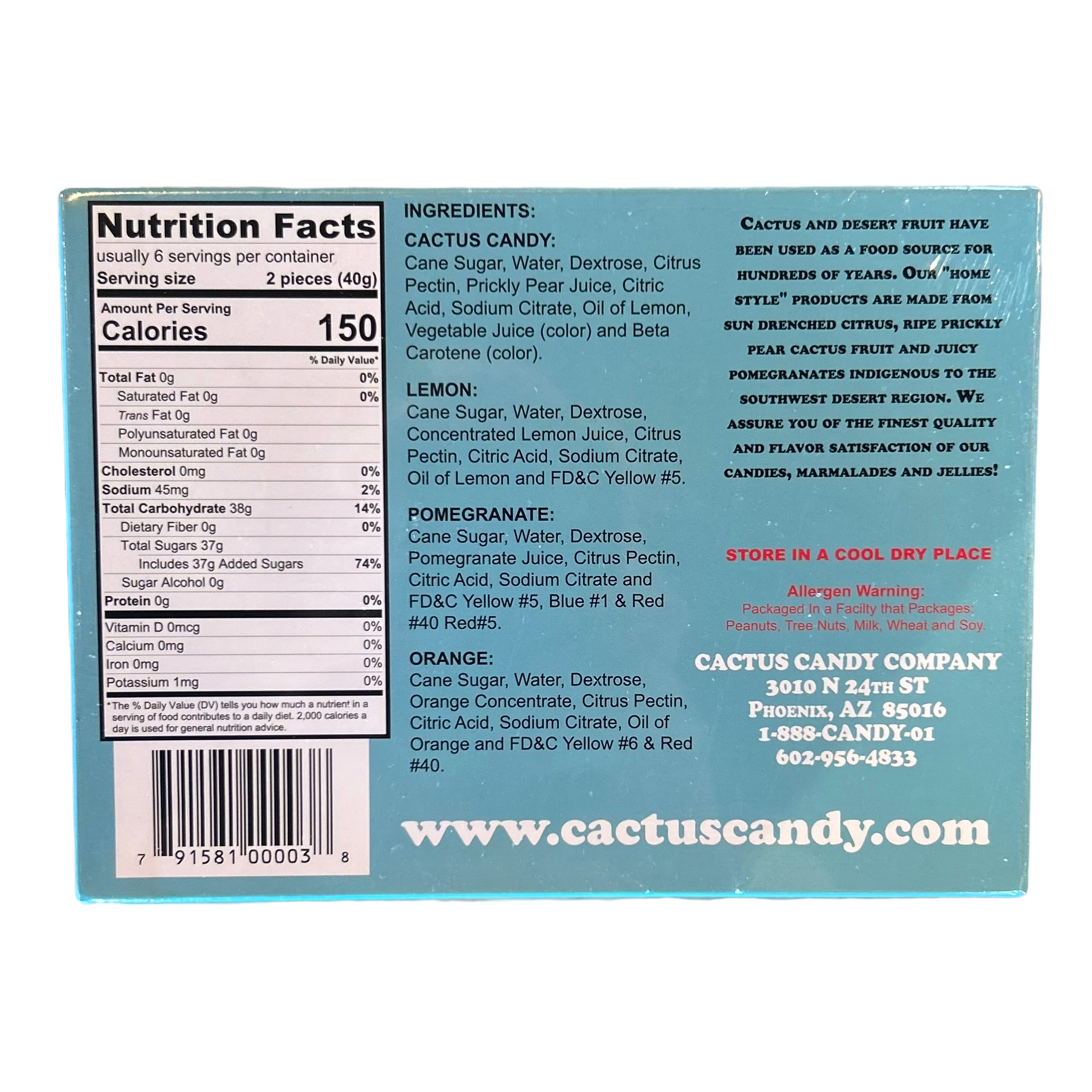 Southwest Candy Sampler 6 oz. Box