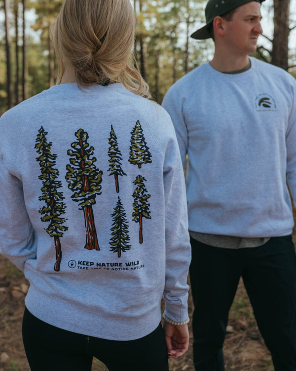 Nature Study Conifers Unisex Crewneck Sweatshirt