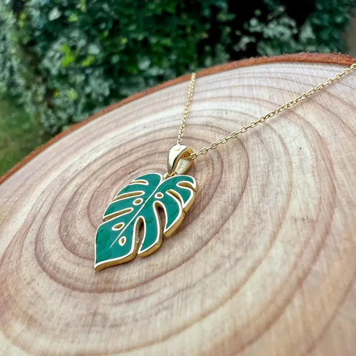 Monstera Deliciosa Necklace