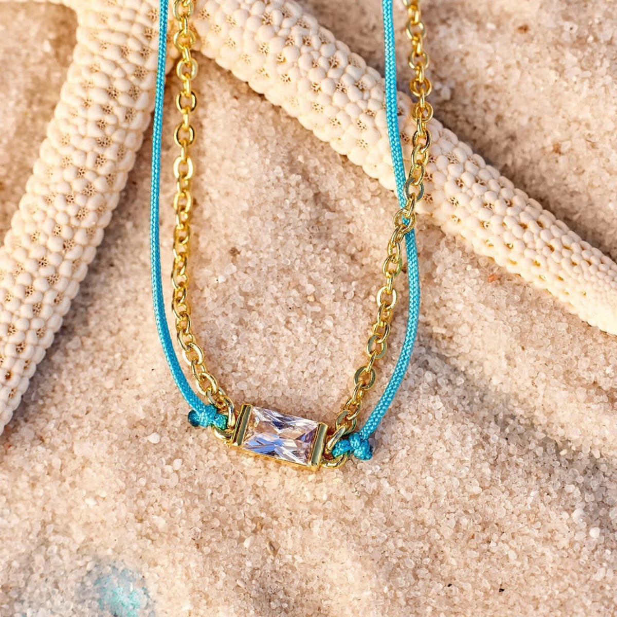 Dainty String and Chain Slider Bracelet