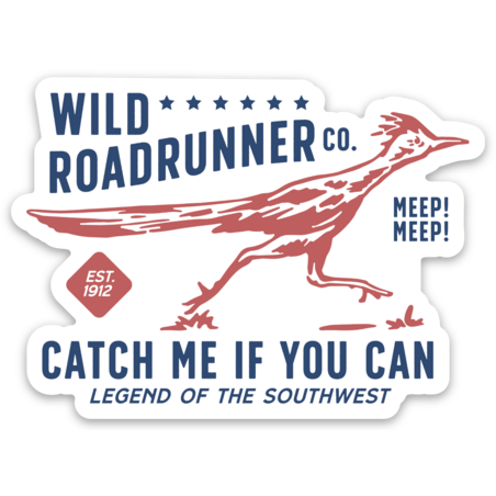 Wild Roadrunner Sticker