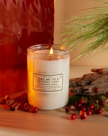 Take Me To The Parks Winter Woods Candle