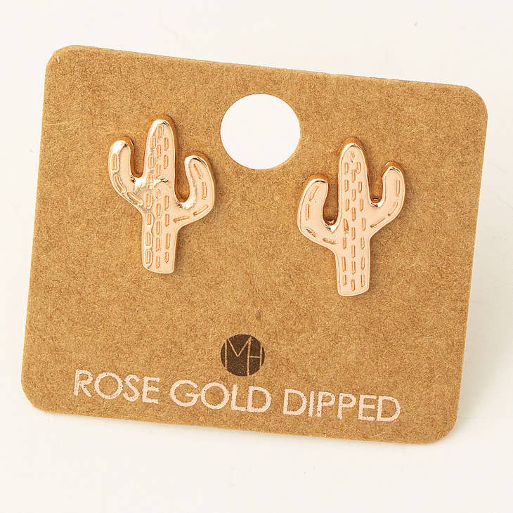 Mini Cactus Stud Earrings