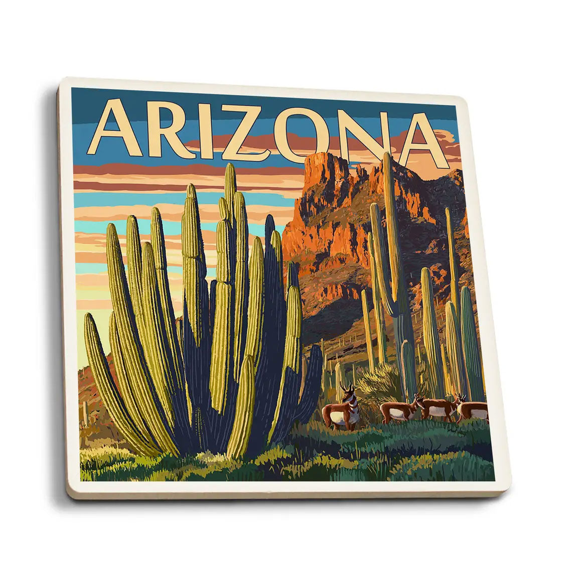 Arizona Organ Pipe Cactus Coaster