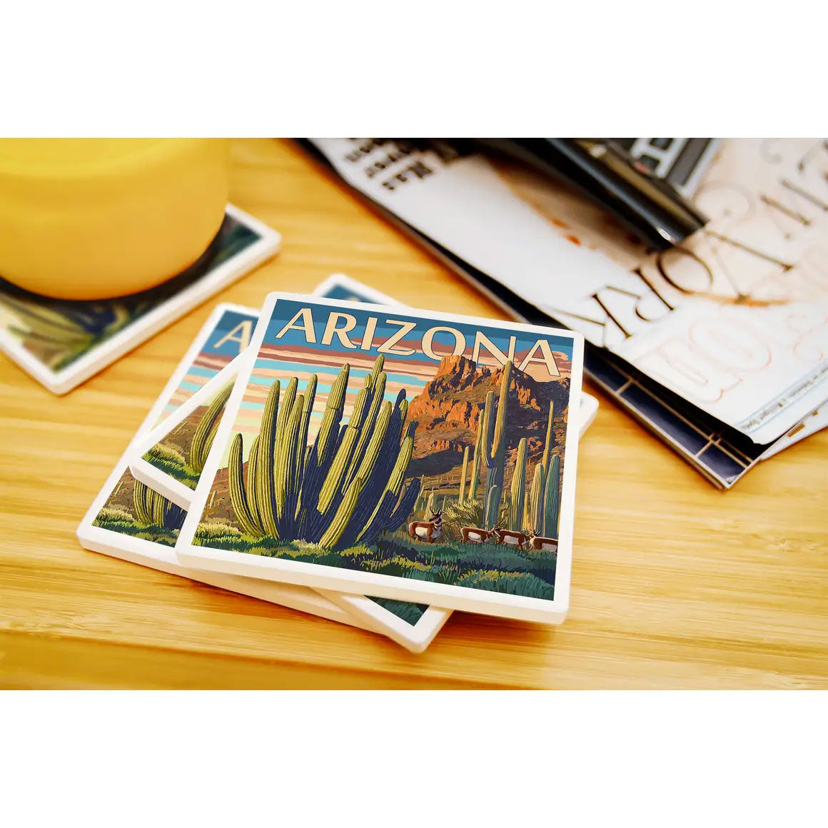 Arizona Organ Pipe Cactus Coaster