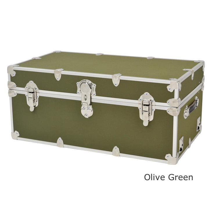 CampBound Armor Summer Camp Trunk with Wheels, Tray & Soft-Close Lid - Large - 32"L x 18"W x 14"H
