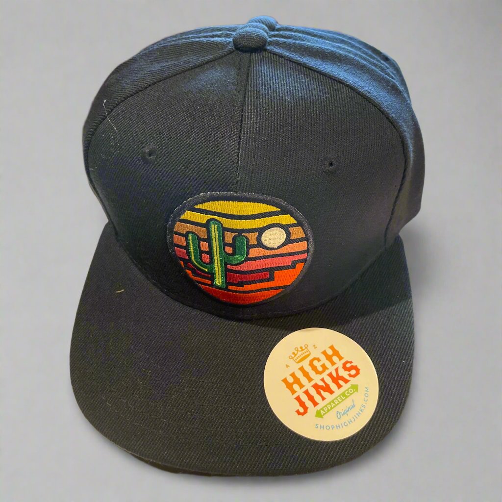 Stained Glass Sunset Kids' Flatbrim