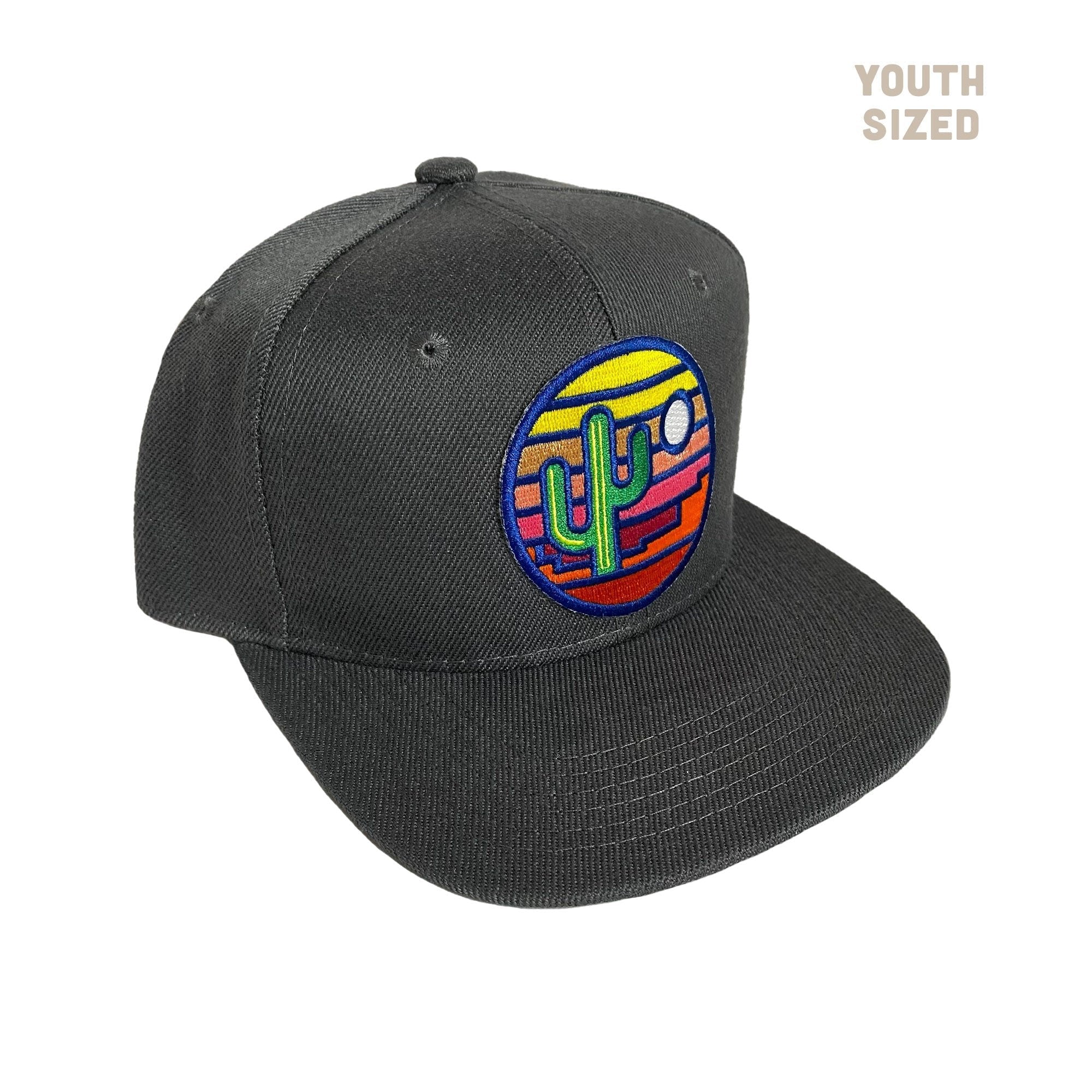 Stained Glass Sunset Kids' Flatbrim