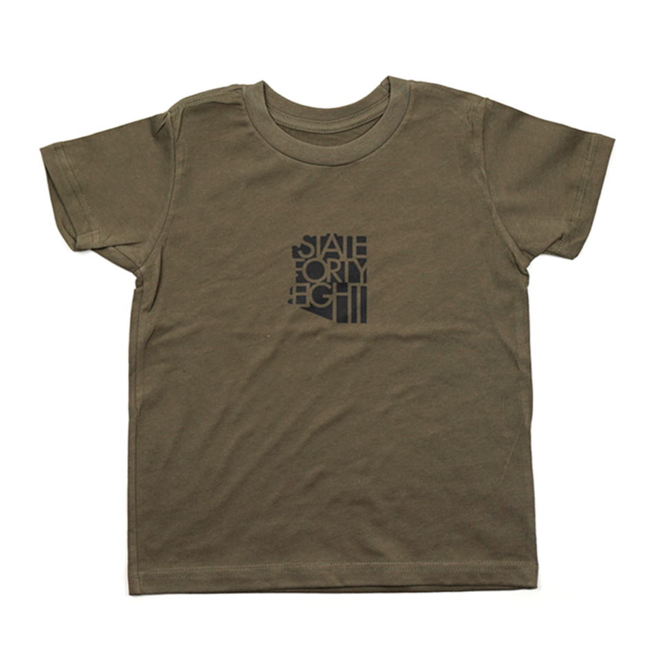 State Forty Eight Toddler Tee - Military Green