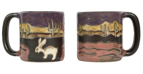 Desert Scene Round Stoneware Mug