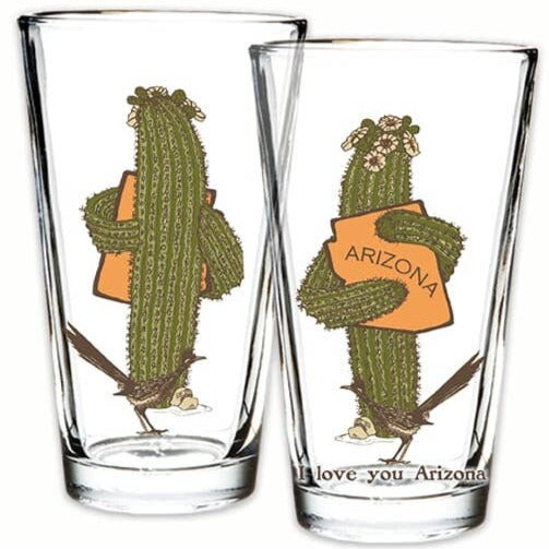 AZ Saguaro Hug Pint Glass