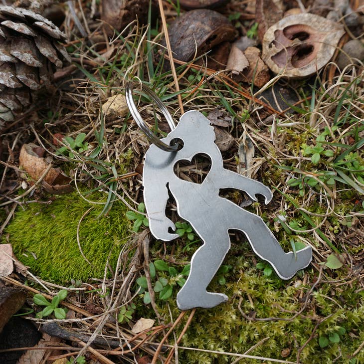 Yeti Bigfoot Recycled Steel Keychain