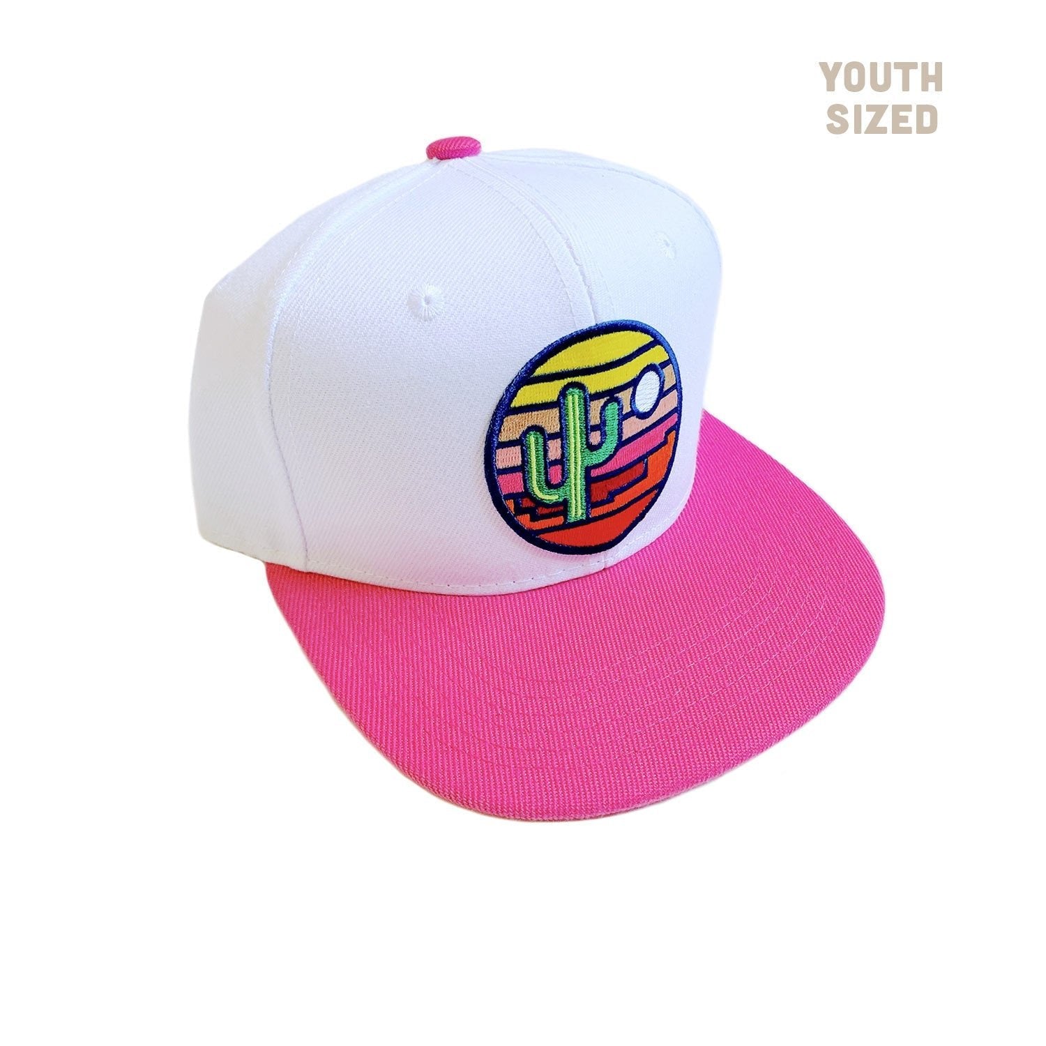 Stained Glass Sunset Kids' Flatbrim