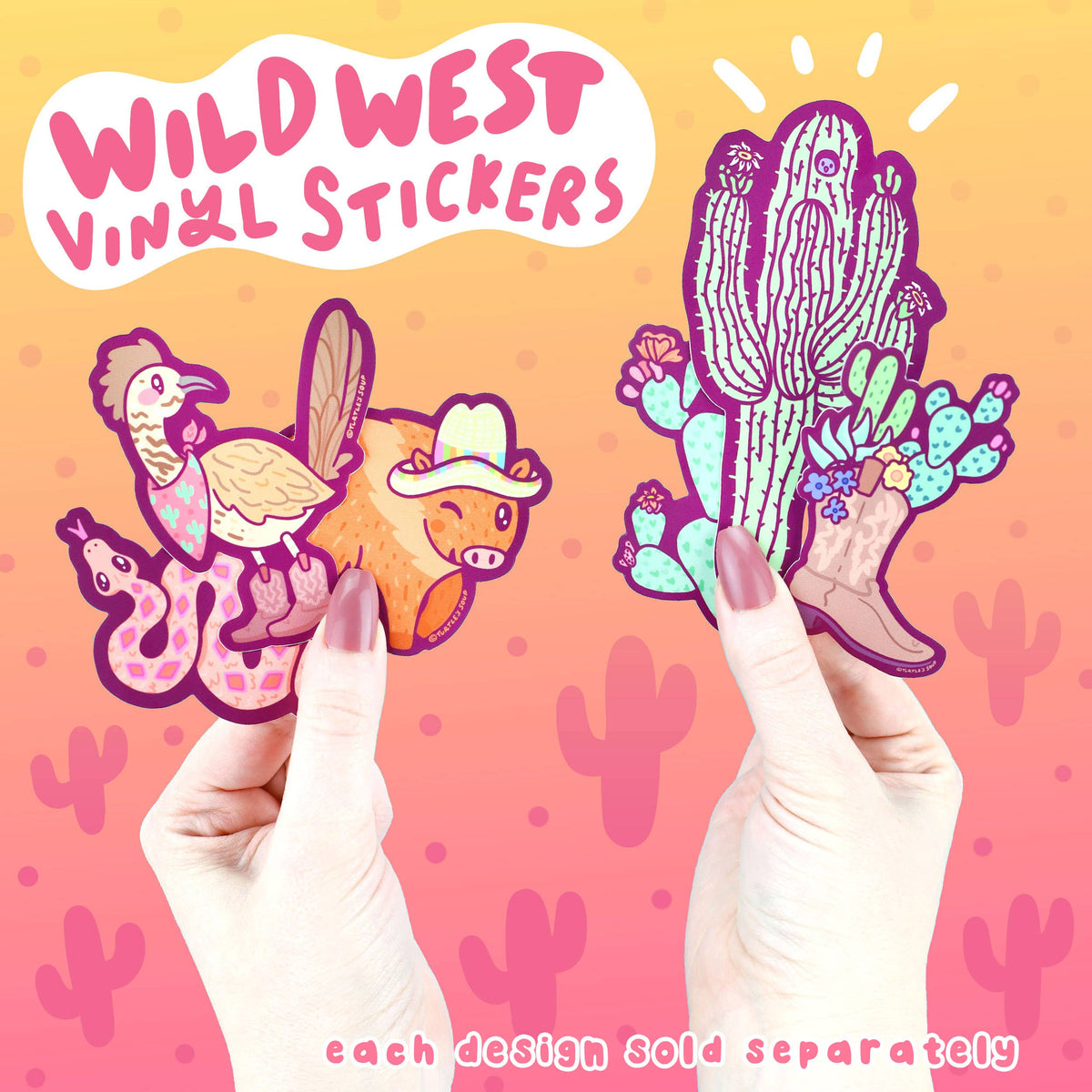 Wild West Roadrunner Sticker