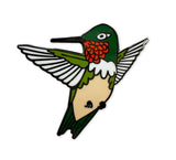 Ruby-throated Hummingbird Enamel Pin