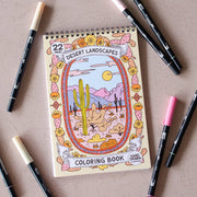 Desert Landscapes Coloring Book