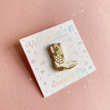 Daisy Cowgirl Boot Enamel Pin
