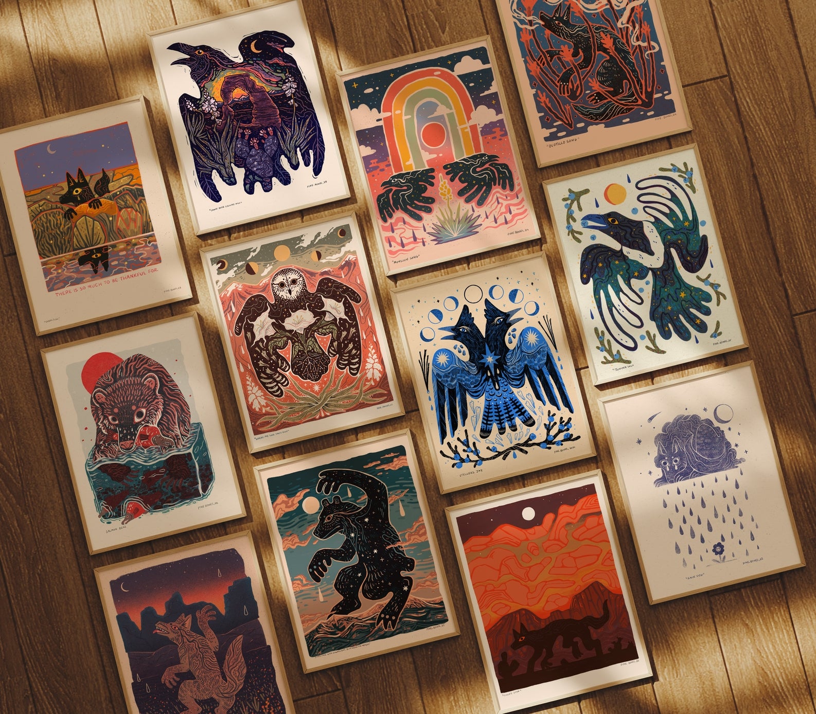 Monsoon Song Desert - 8x10 Art Print