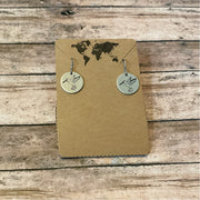 Hummingbird Circular Earrings