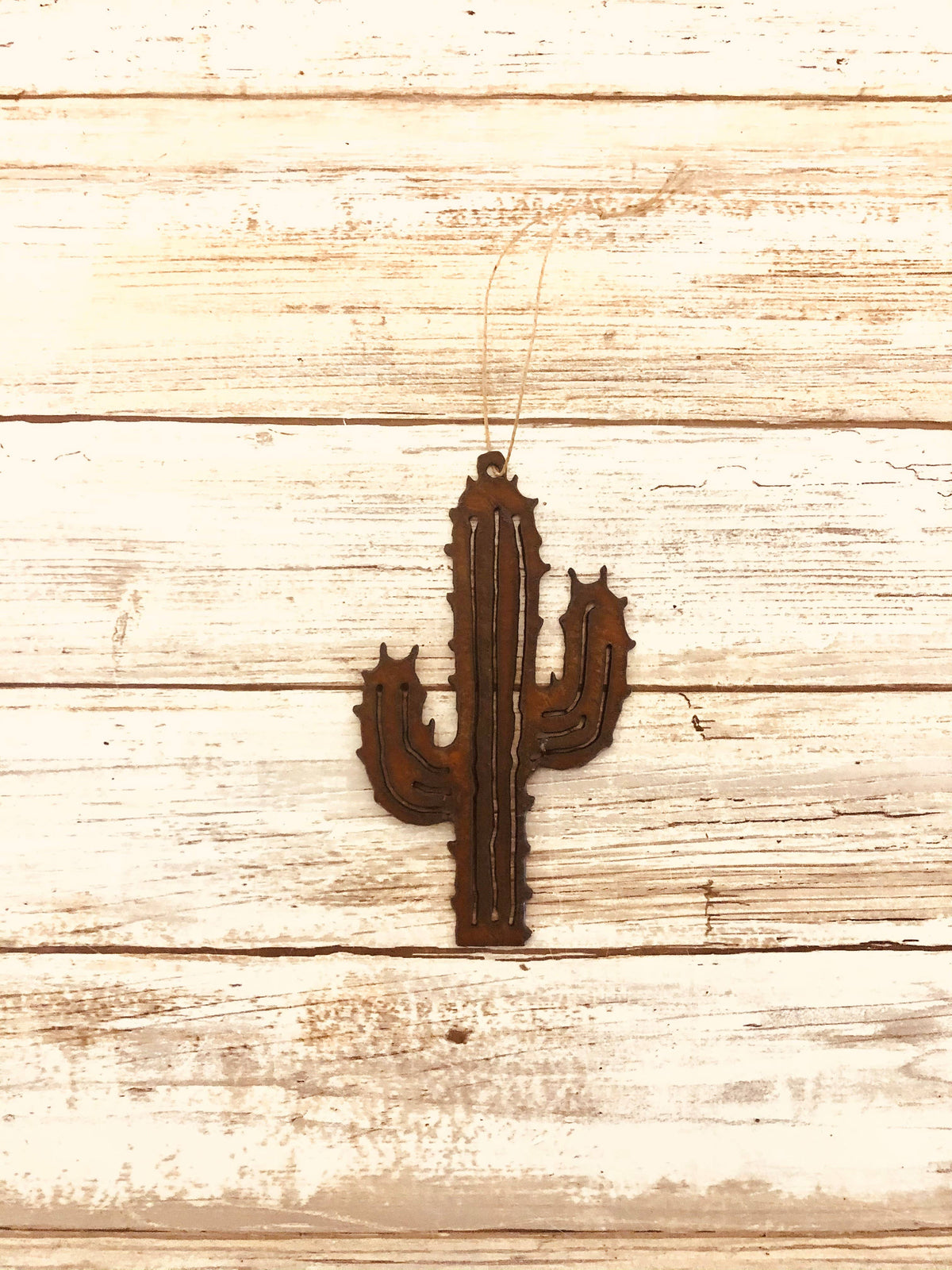 Saguaro Cactus Rustic Desert Ornament