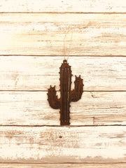 Saguaro Cactus Rustic Desert Ornament