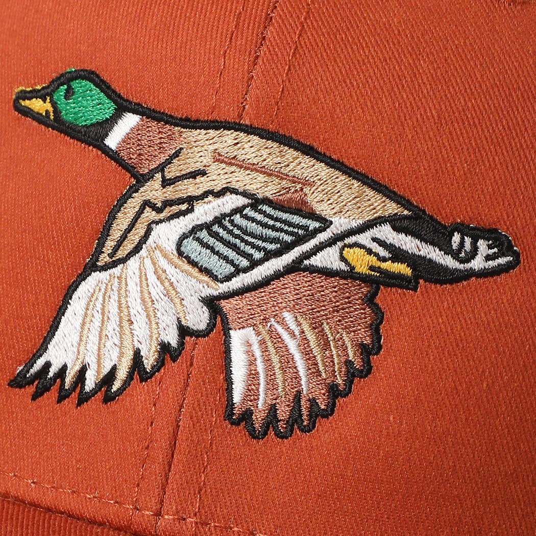 Flying Mallard Embroidered Trucker Hat