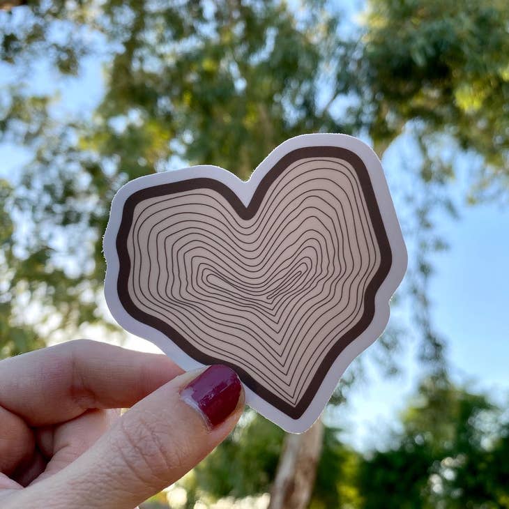 Tree Heart Nature Sticker