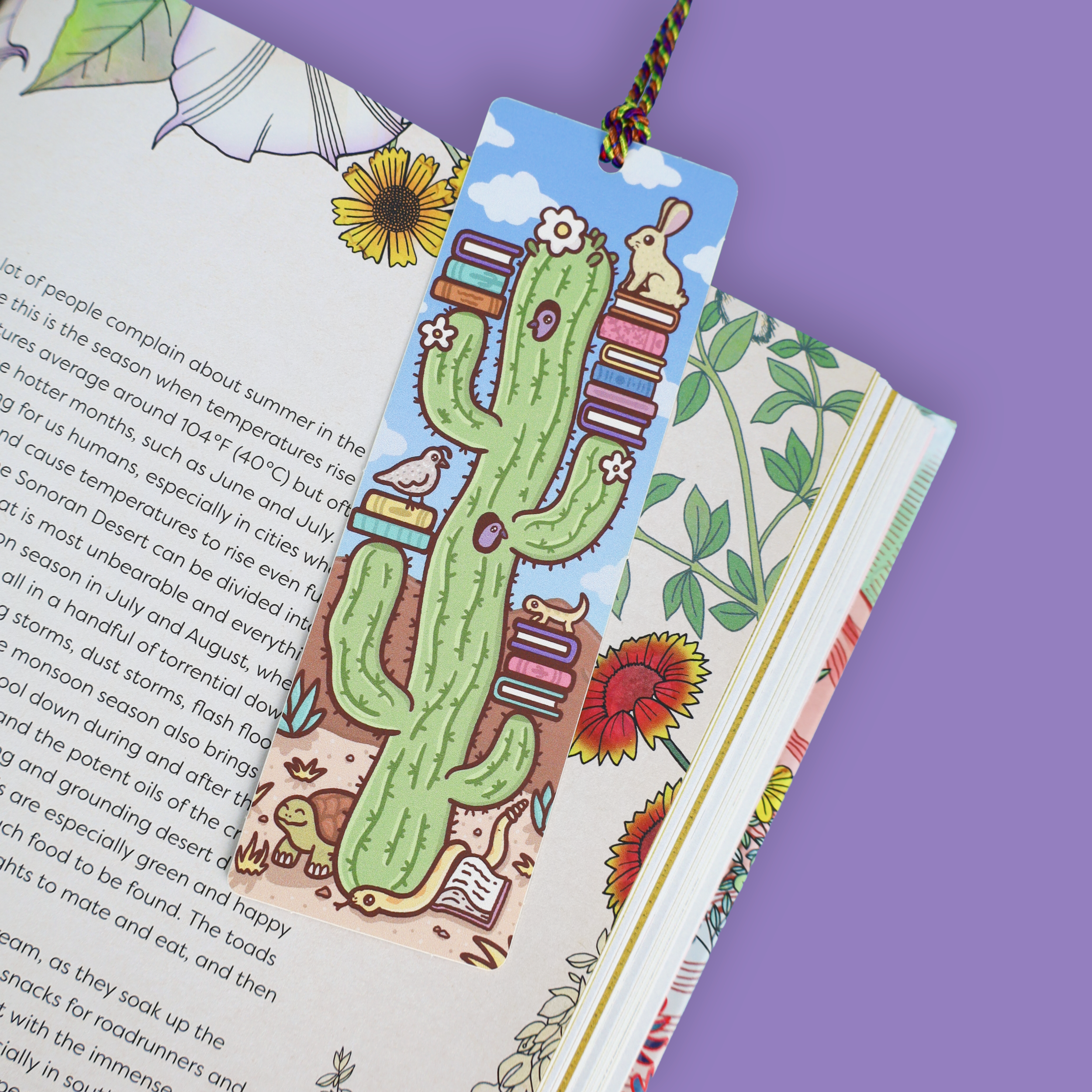 Saguaro Hotel Bookmark Tassel Bookmark